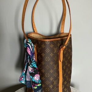 Elegant Brown Monogram Tote Bag